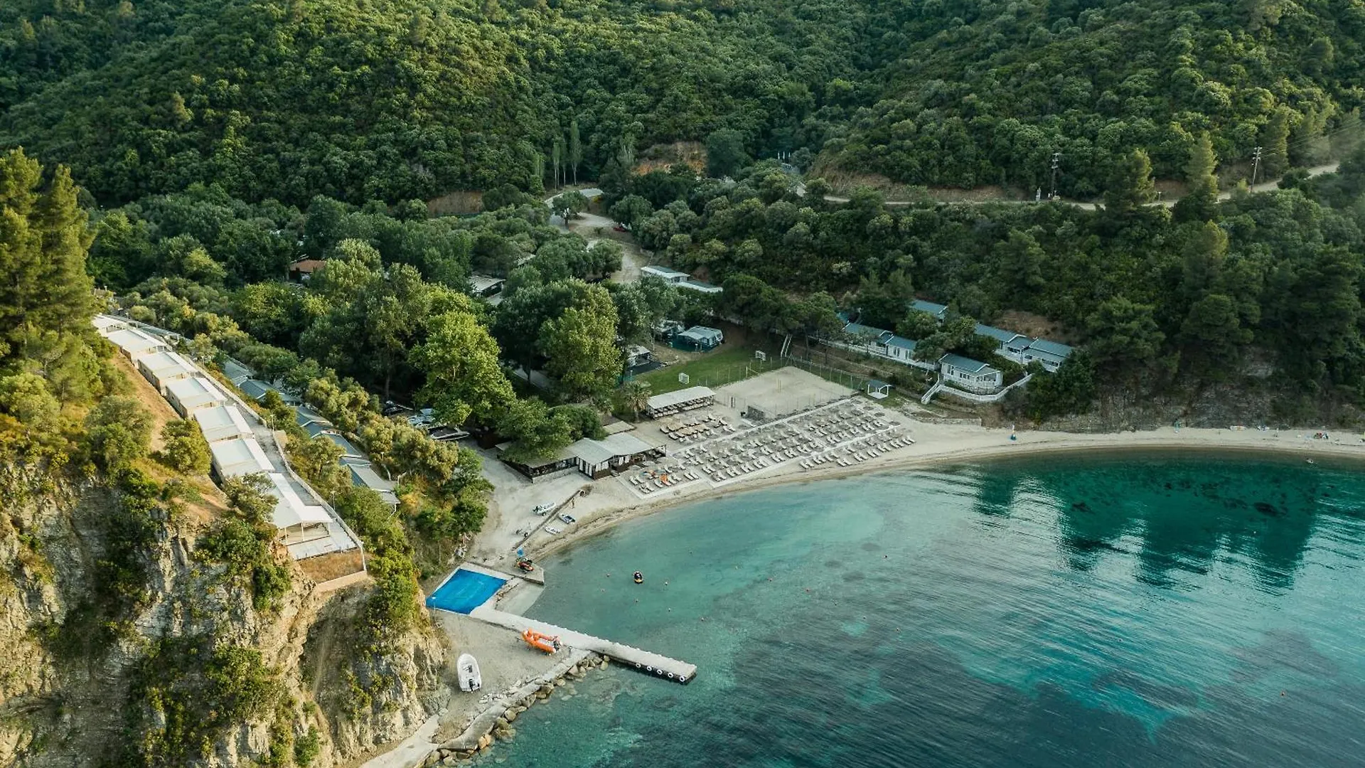 キャンプ場 Porto Elea Camping & Bungalows Metokhion Zografou
